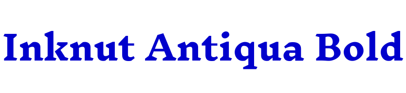 Inknut Antiqua Bold フォント